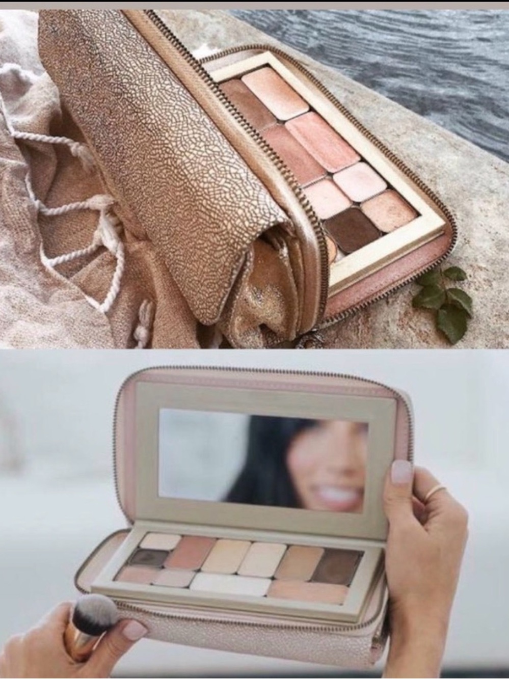 Seint Maskcara Mosaic Ivory Beauty Clutch